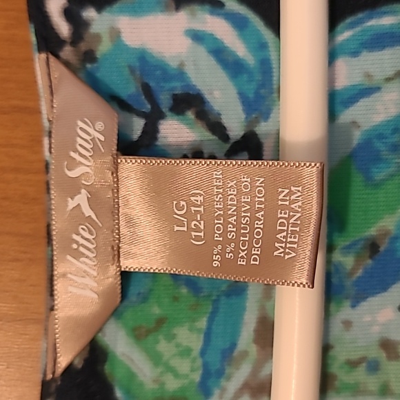 White Stag size L 12/14 sleeveless floral dress - Picture 2 of 5